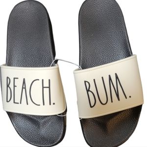RAE DUNN. BEACH BUM Slidels Rubber 8